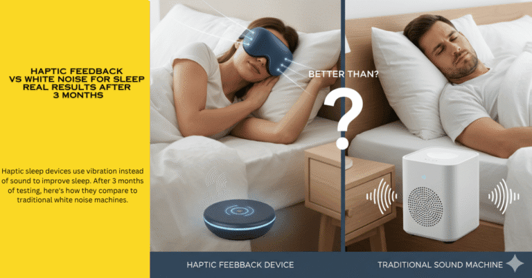 Do Haptic Sleep Devices Work Better Than White Noise Machines? [Tested]