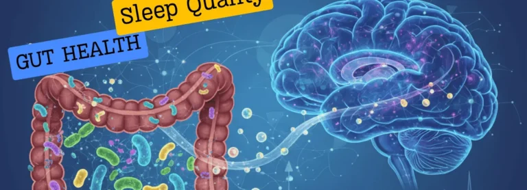 Illustration of the gut and the brain connected, representing the gut-brain axis