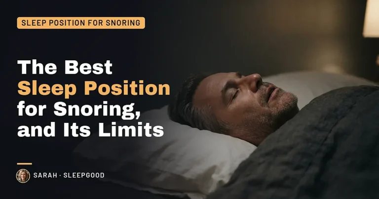 The Best Sleep Position for Snoring, and Its Limits