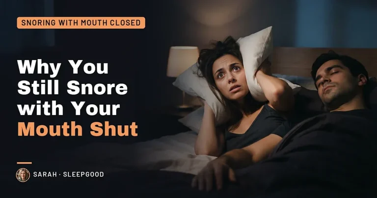 Why You Still Snore With Your Mouth Shut